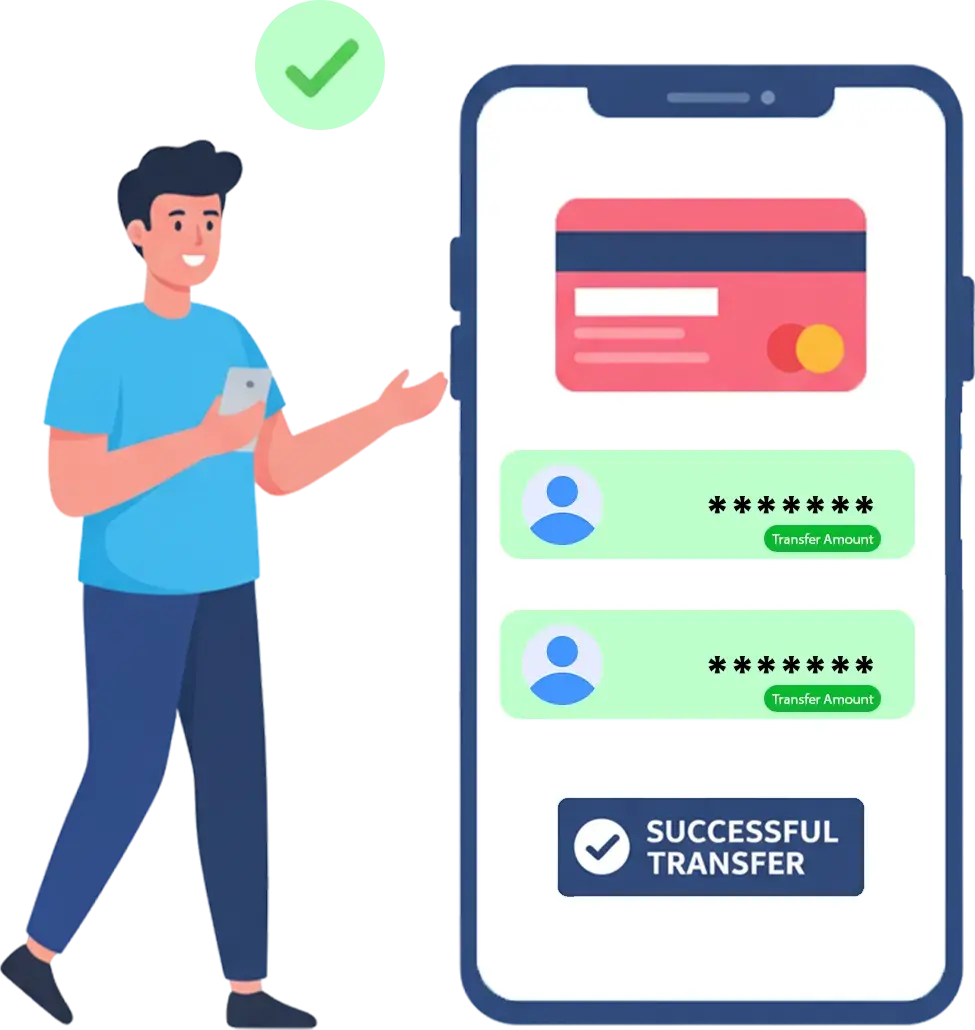 Secure money transfer API enabling instant fund transfers between bank accounts.